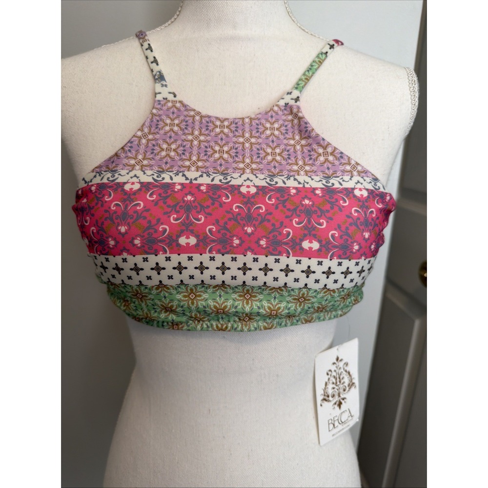 Becca Rebecca Virtue Womens Swimwear Bikini Top Size M